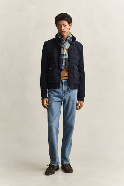 GANT Hybrid Insulated Flannel Jacket - Evening Blue time__1778145324__202603-7006647-433-look-fv-1