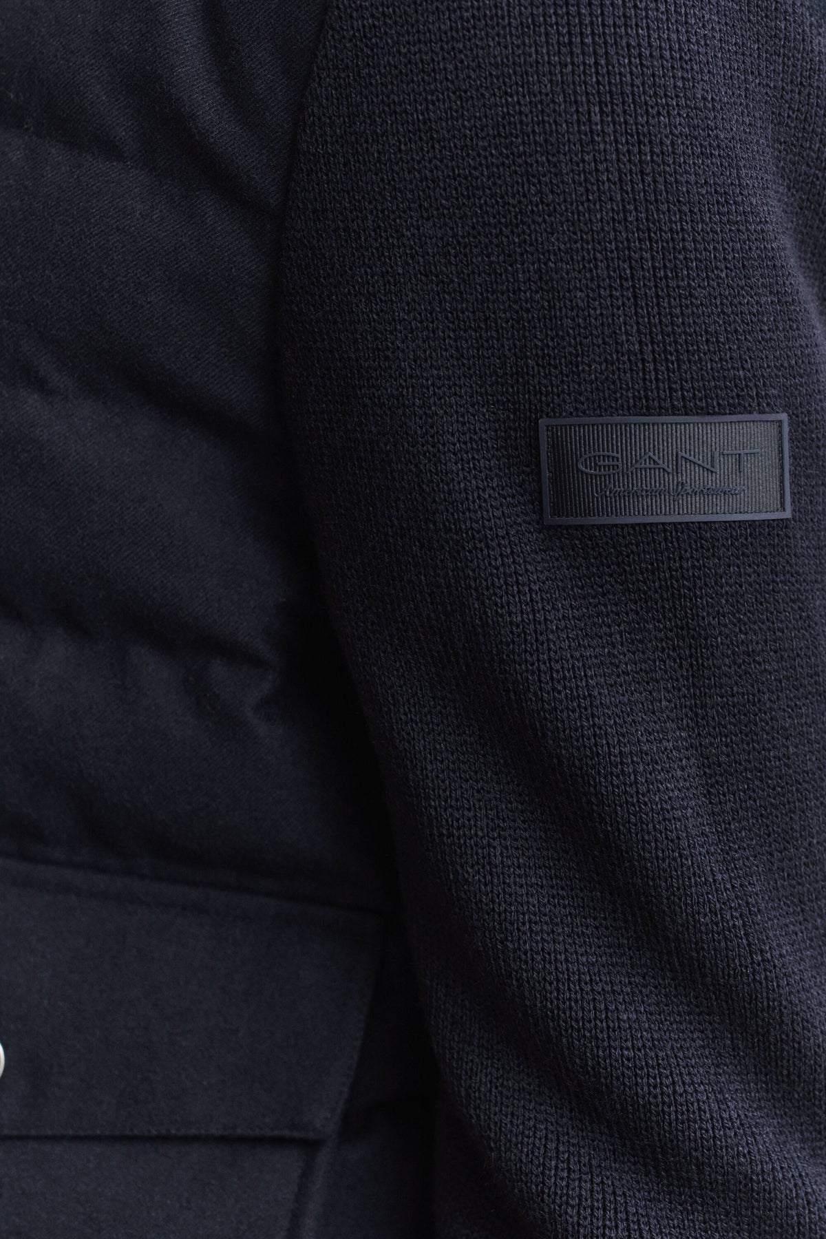 GANT Hybrid Insulated Flannel Jacket - Evening Blue time__1778145325__202603-7006647-433-crmodel-fv-3