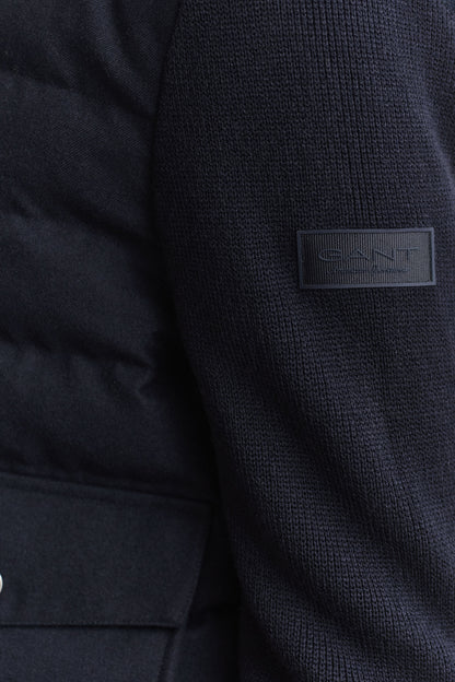 GANT Hybrid Insulated Flannel Jacket - Evening Blue time__1778145325__202603-7006647-433-crmodel-fv-3