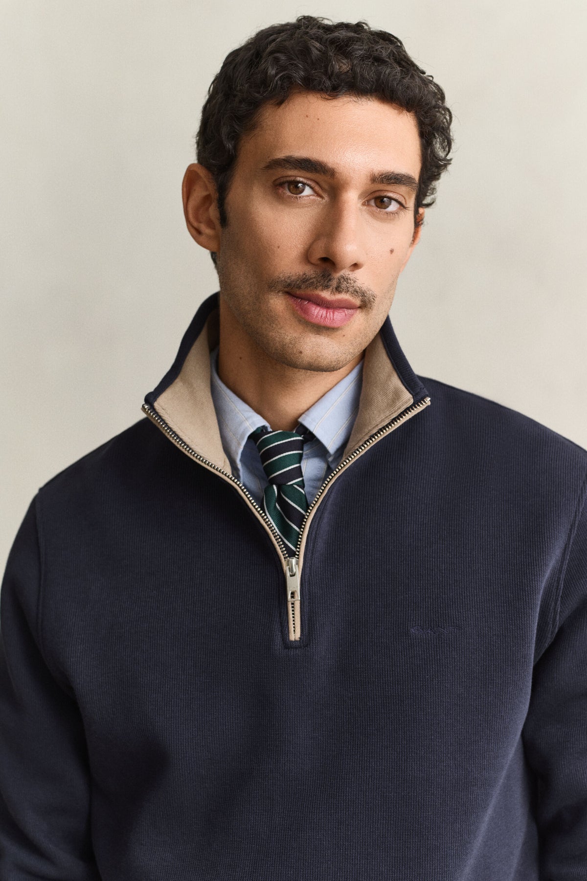 GANT Sacker Rib Half-Zip Sweatshirt time__1779364207__202603-2067160-433-crmodel-fv-1