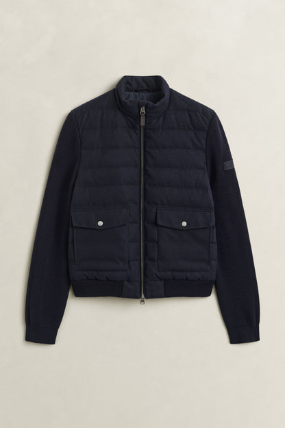GANT Hybrid Insulated Flannel Jacket - Evening Blue time__1779470439__202603-7006647-433-flat-fv-1