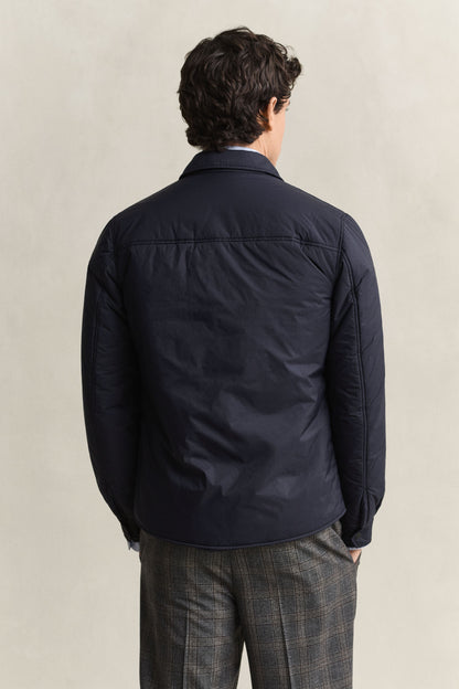 GANT Ultralight Padded Overshirt - Evening Blue time__1779700505__202602-3250307-433-model-bv-1