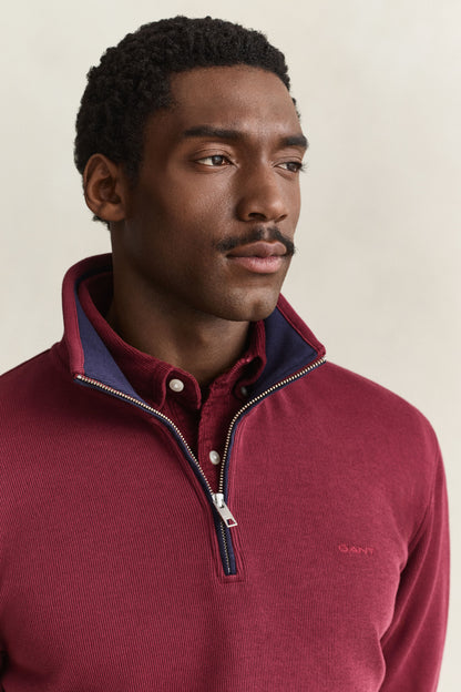 GANT Sacker Rib Half-Zip Sweatshirt time__1779971724__202603-2067160-676-crmodel-fv-1