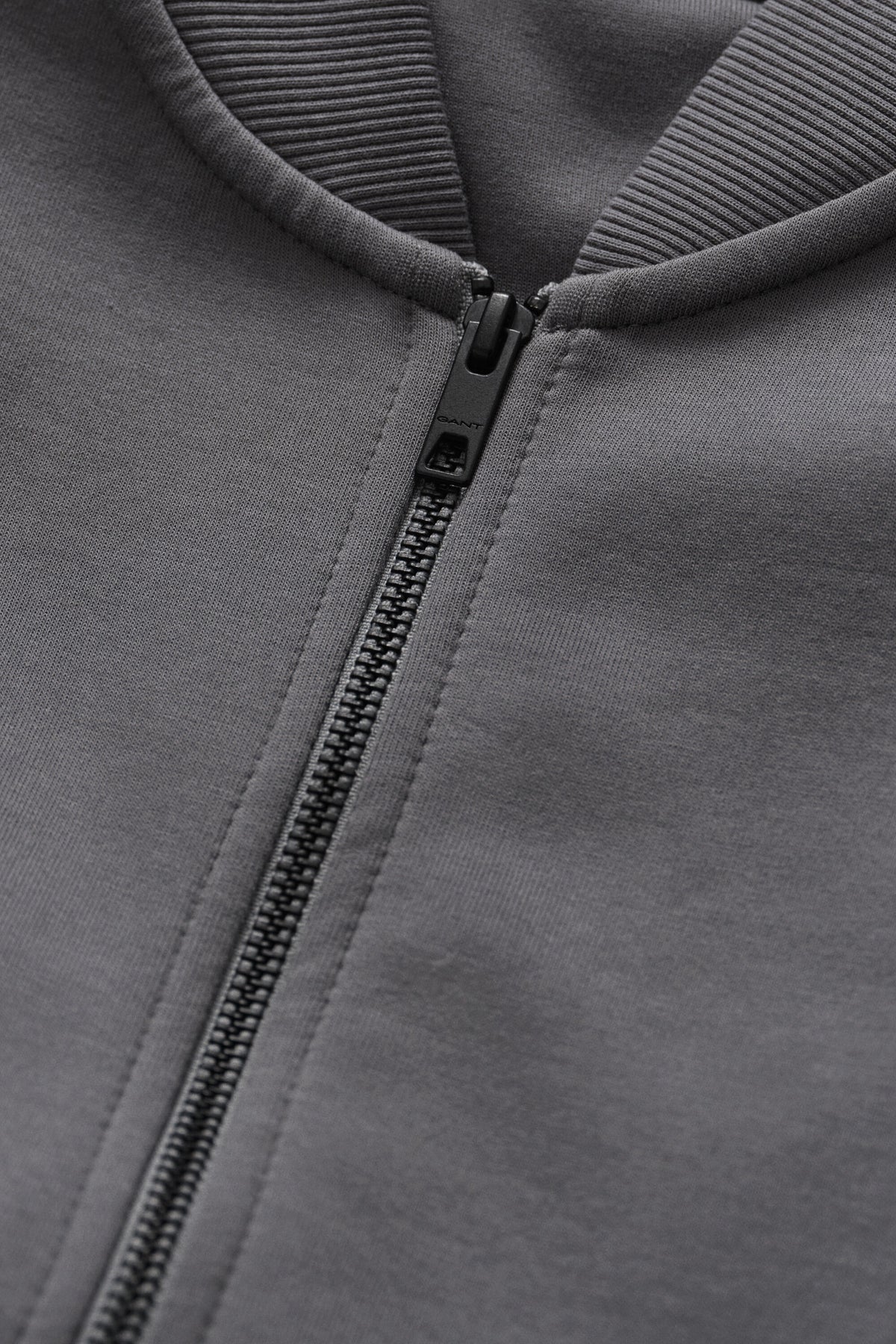 GANT Aviator Sweat Jacket - Mid Grey time__1781514906__202602-2067156-038-detail-fv-2