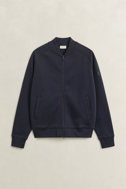 GANT Aviator Sweat Jacket - Evening Blue time__1781612107__202602-2067156-433-flat-fv-1