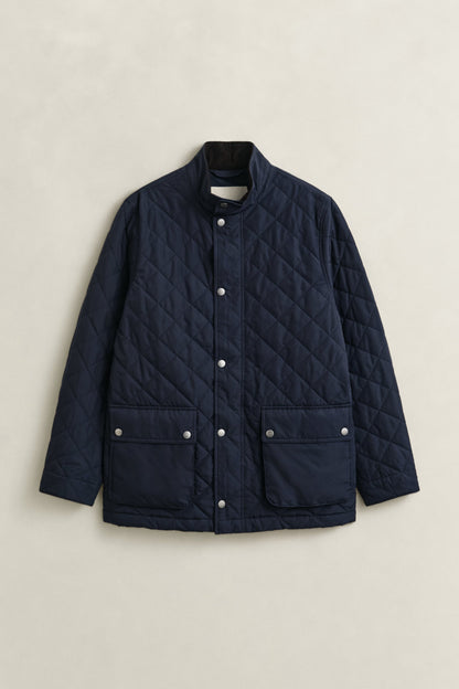 GANT Quilted Mid Jacket - Evening Blue time__1782897614__202603-7006639-433-flat-fv-1