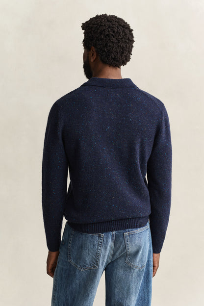 GANT Wool Blend Nepps Polo Sweater time__1783069212__202603-8040263-433-model-bv-1