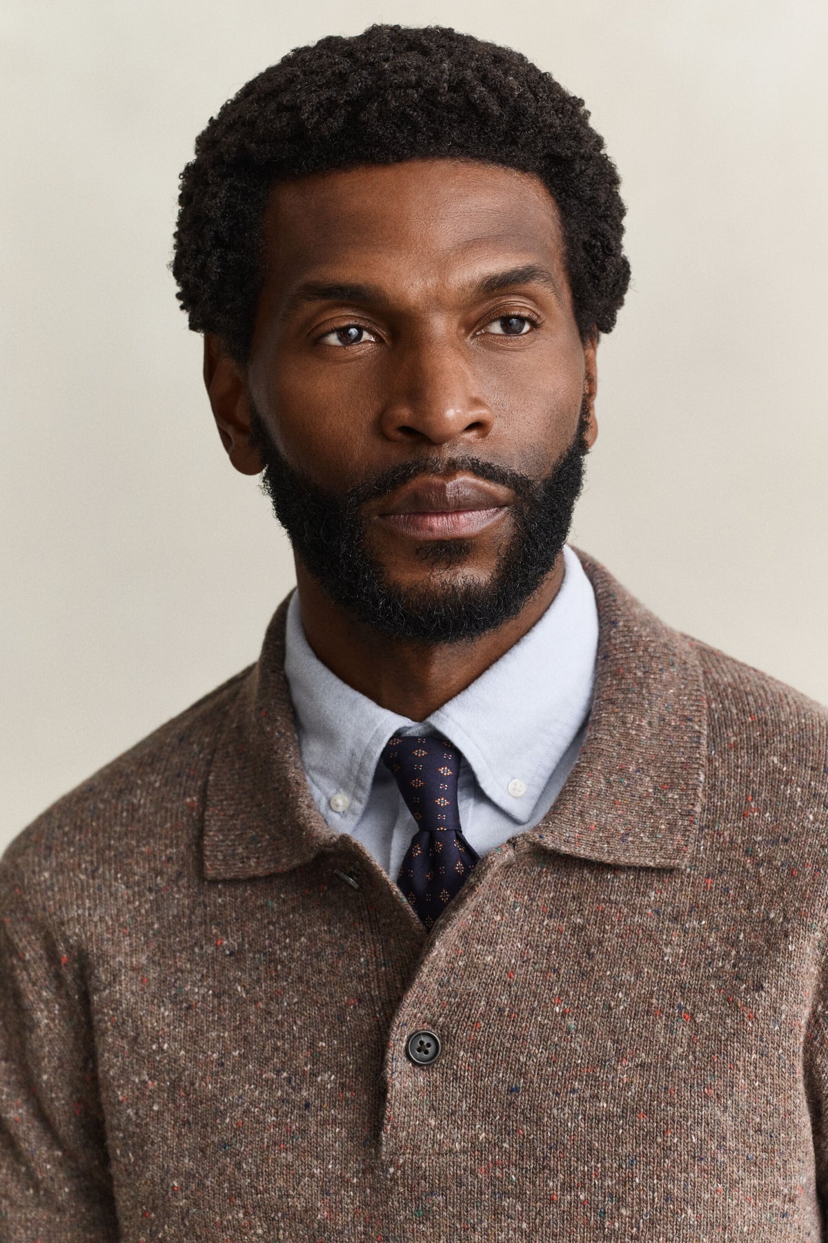 GANT Wool Blend Nepps Polo Sweater time__1783070110__202603-8040263-260-crmodel-fv-1