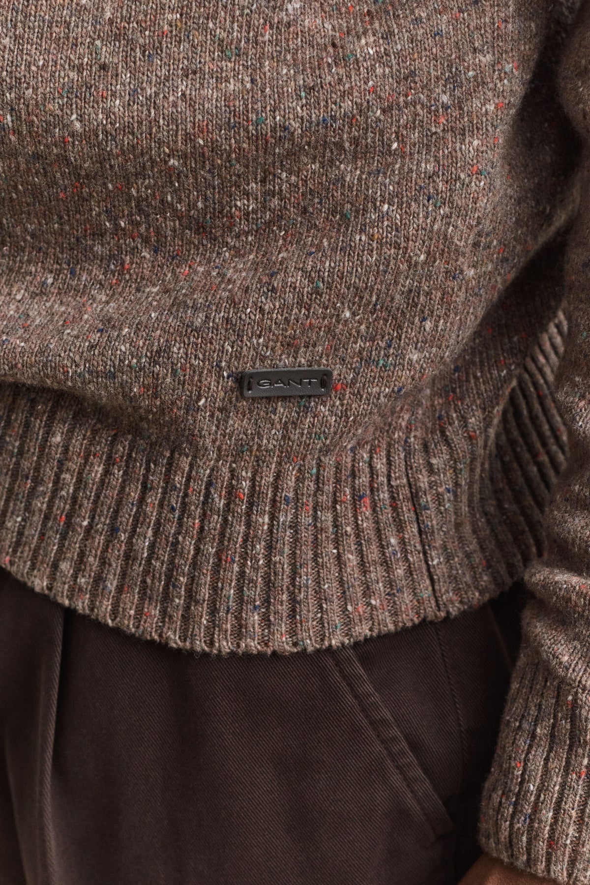 GANT Wool Blend Nepps Polo Sweater time__1783070110__202603-8040263-260-crmodel-fv-2