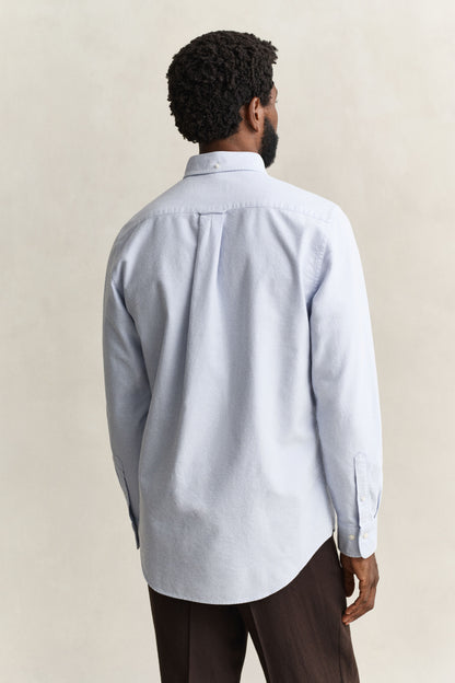 GANT Brushed Oxford Shirt - Clear Sky time__1783071016__202603-3263018-427-model-bv-1