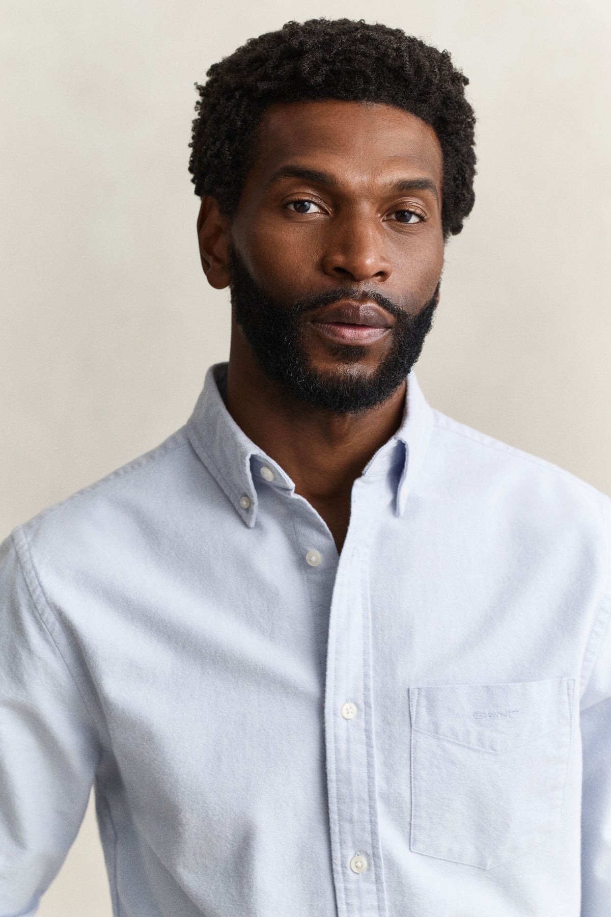 GANT Brushed Oxford Shirt - Clear Sky time__1783071017__202603-3263018-427-crmodel-fv-1