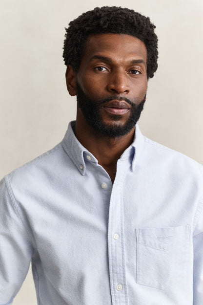 GANT Brushed Oxford Shirt - Clear Sky time__1783071017__202603-3263018-427-crmodel-fv-1