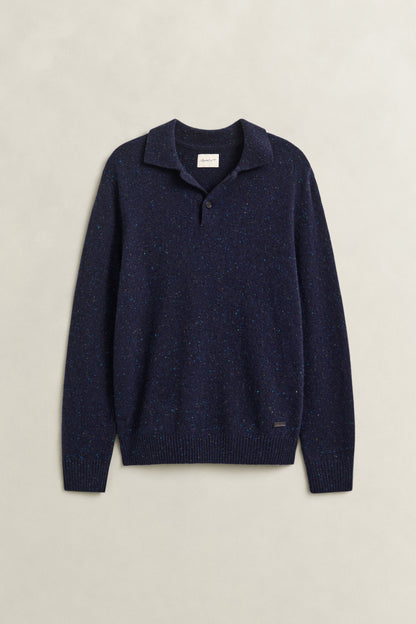 GANT Wool Blend Nepps Polo Sweater time__1784652940__202603-8040263-433-flat-fv-1