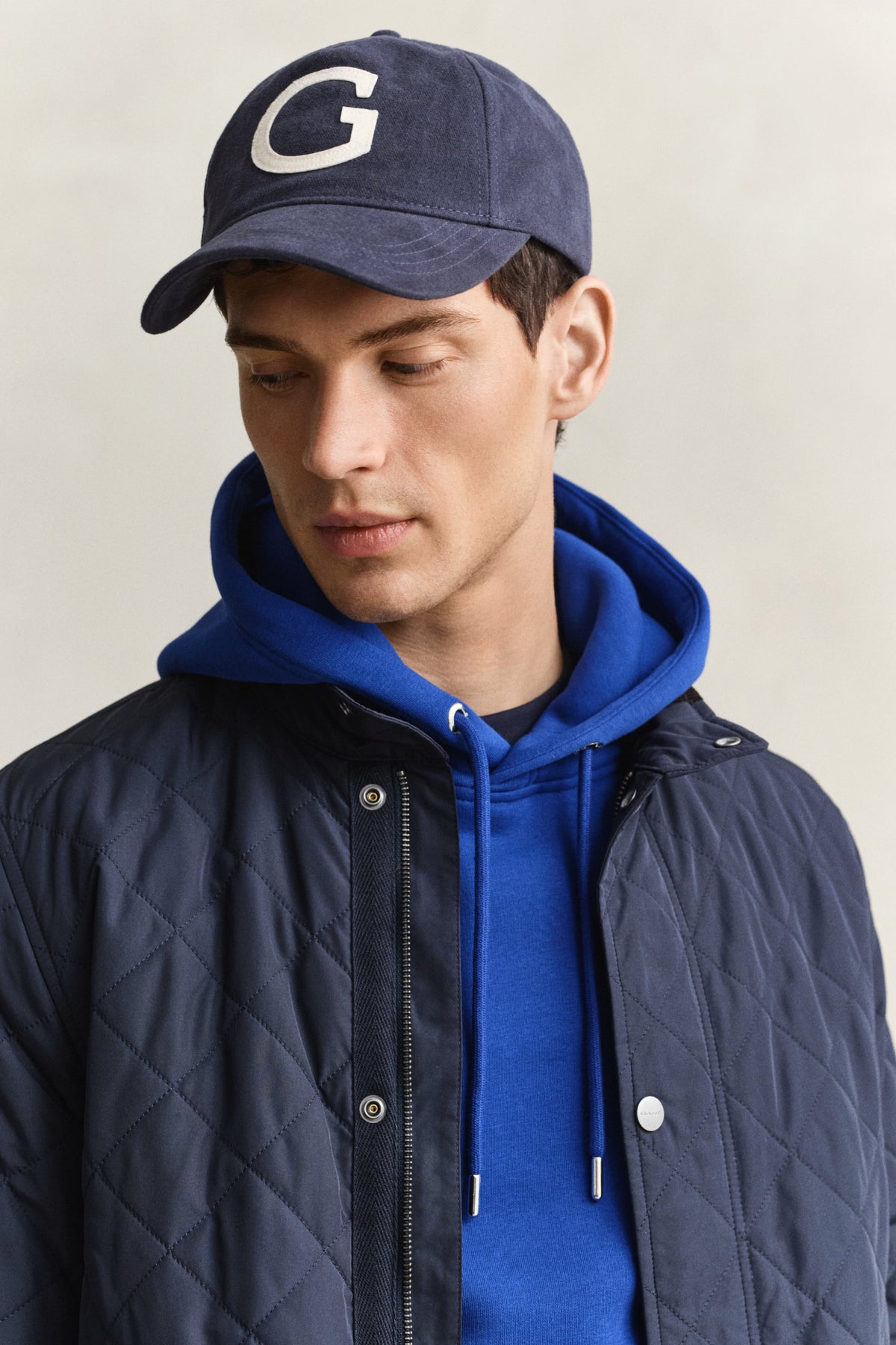 GANT Quilted Mid Jacket - Evening Blue time__1786383608__202603-7006639-433-crmodel-fv-1