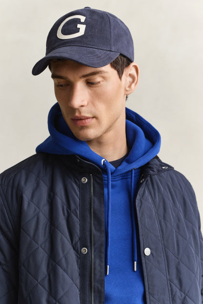 GANT Quilted Mid Jacket - Evening Blue time__1786383608__202603-7006639-433-crmodel-fv-1