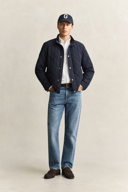 GANT Quilted Jacket - Evening Blue time__1786392308__202603-7006638-433-look-fv-1